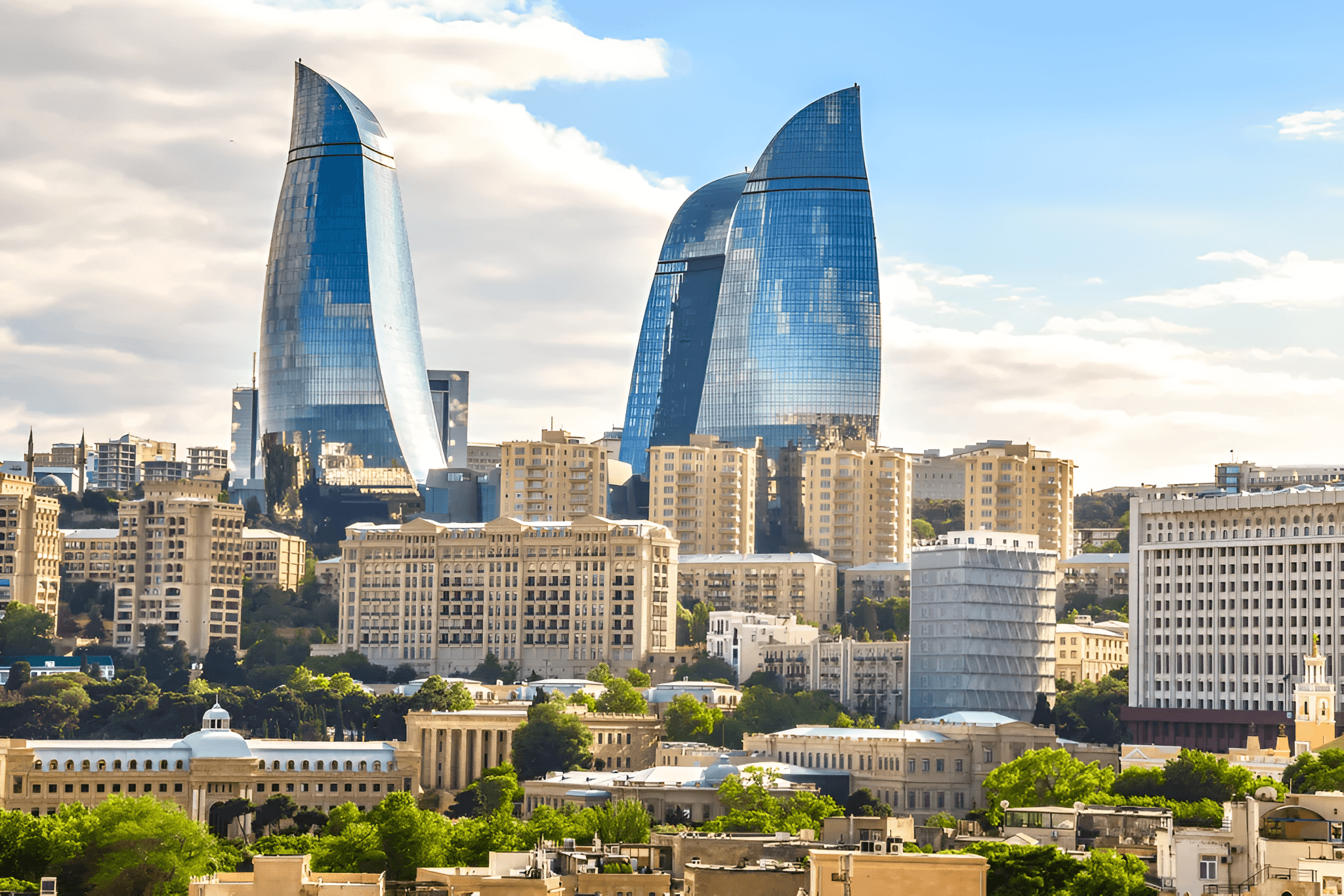 Baku City drone view