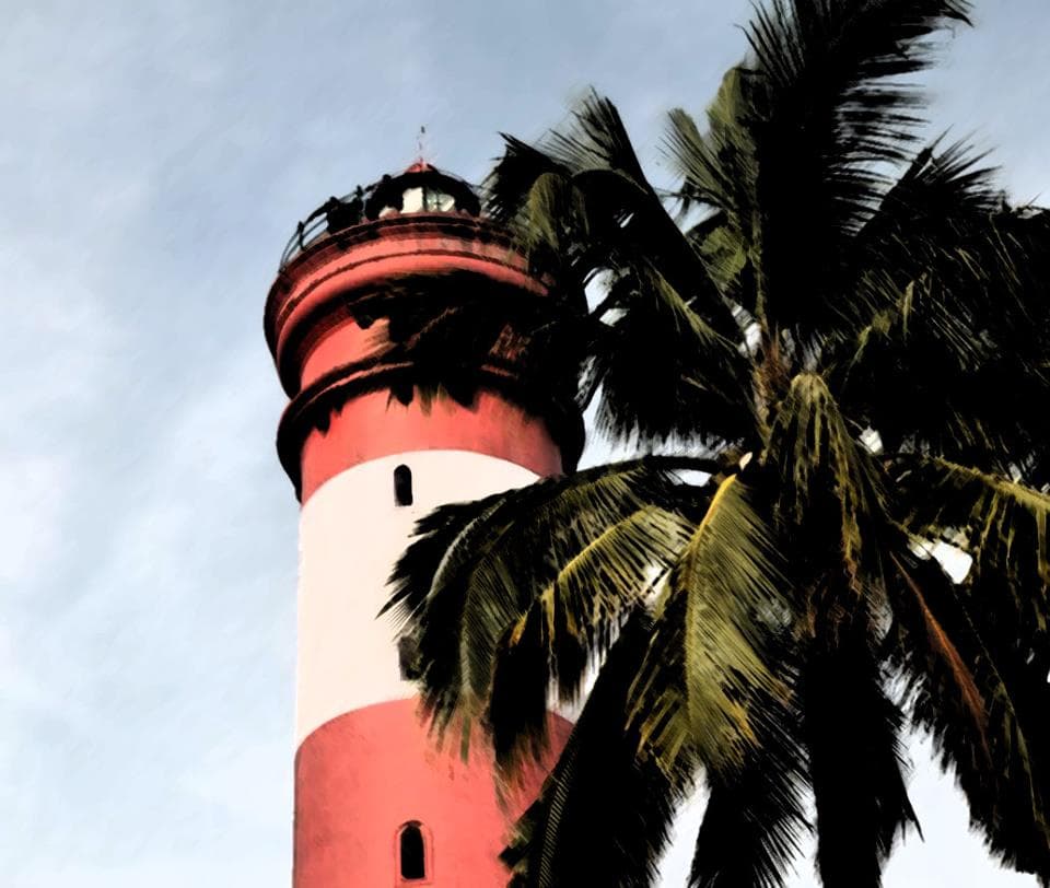 Closer view of Alleppey Lighthouse