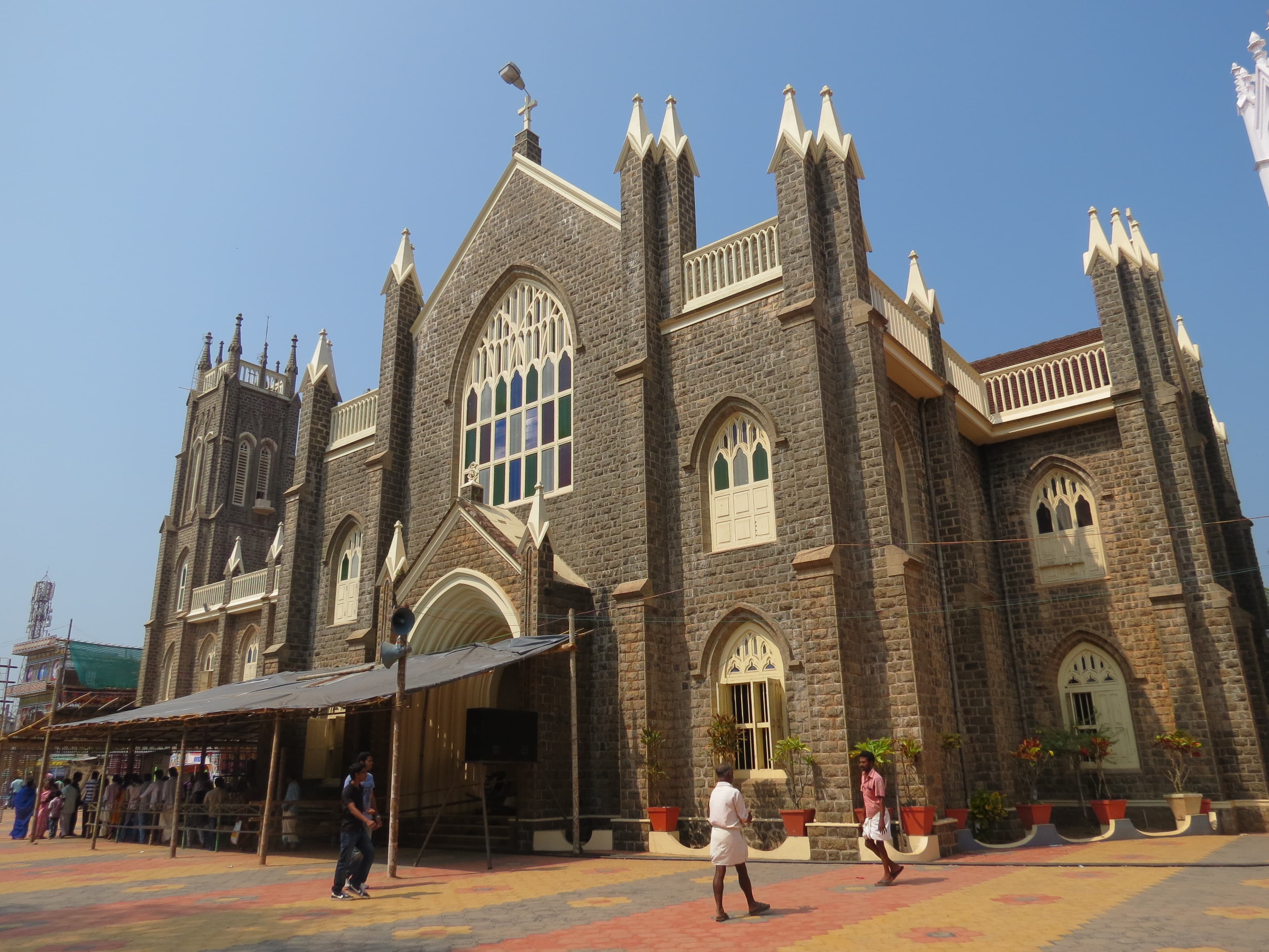 Front view of St. Andrew's Basilica