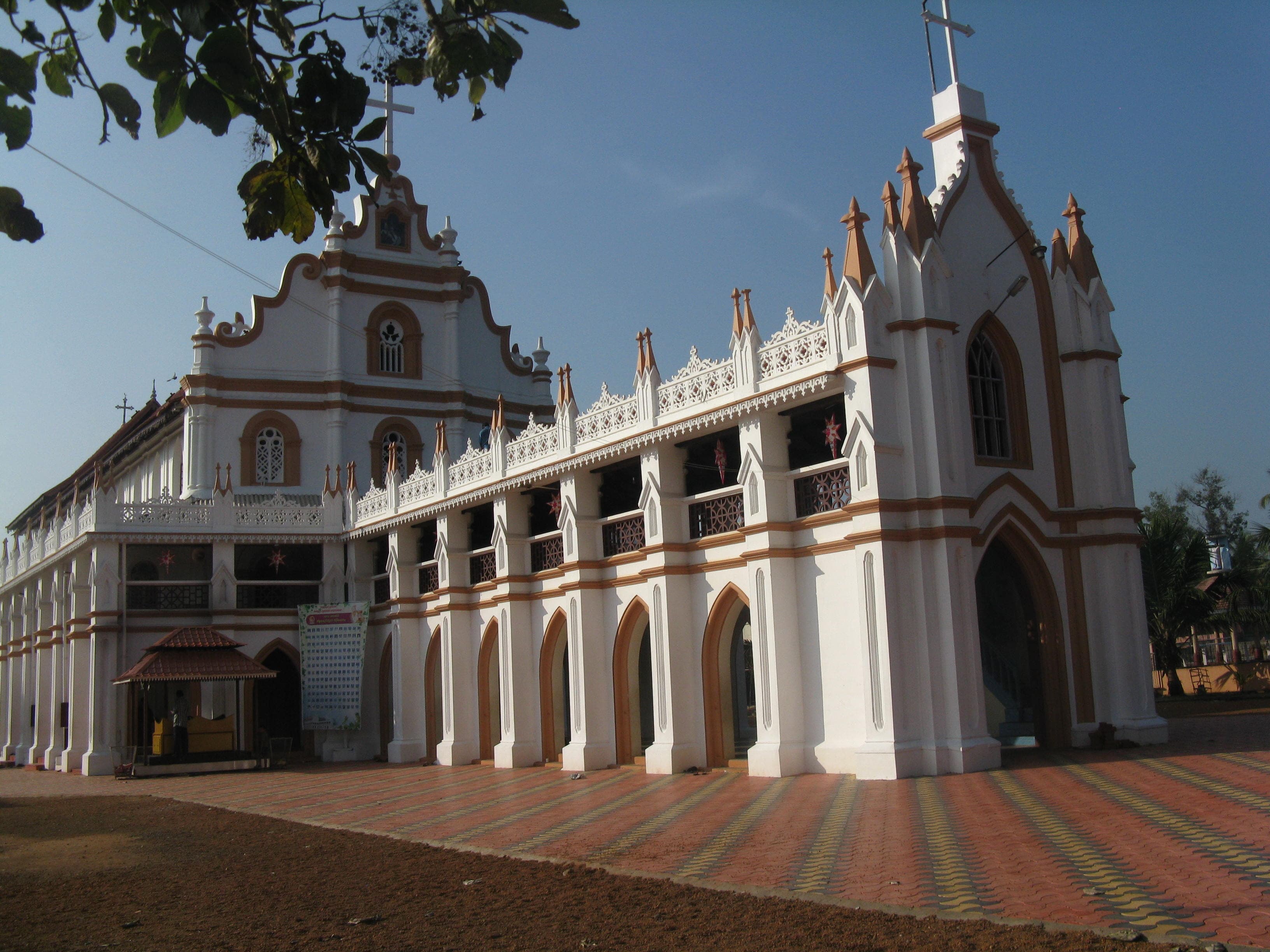 Closer view of Edathua Church