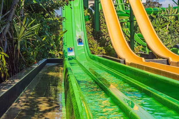 Exciting water slides at Waterbom Bali