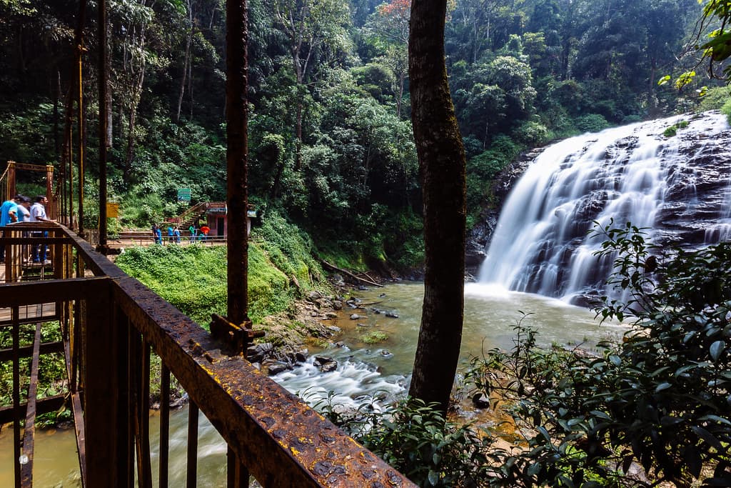 Side view of Abbi Falls