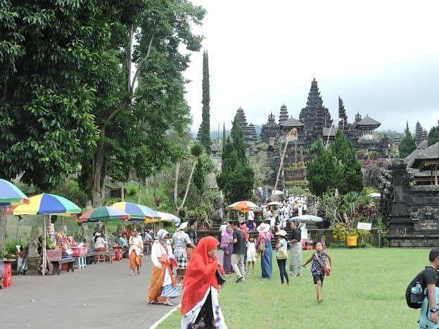 Devotees at Besakih Great Temple