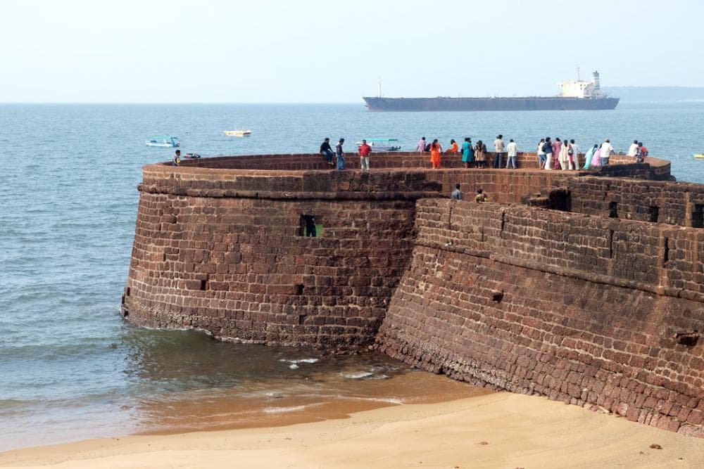 Beach view of Aguada Fort