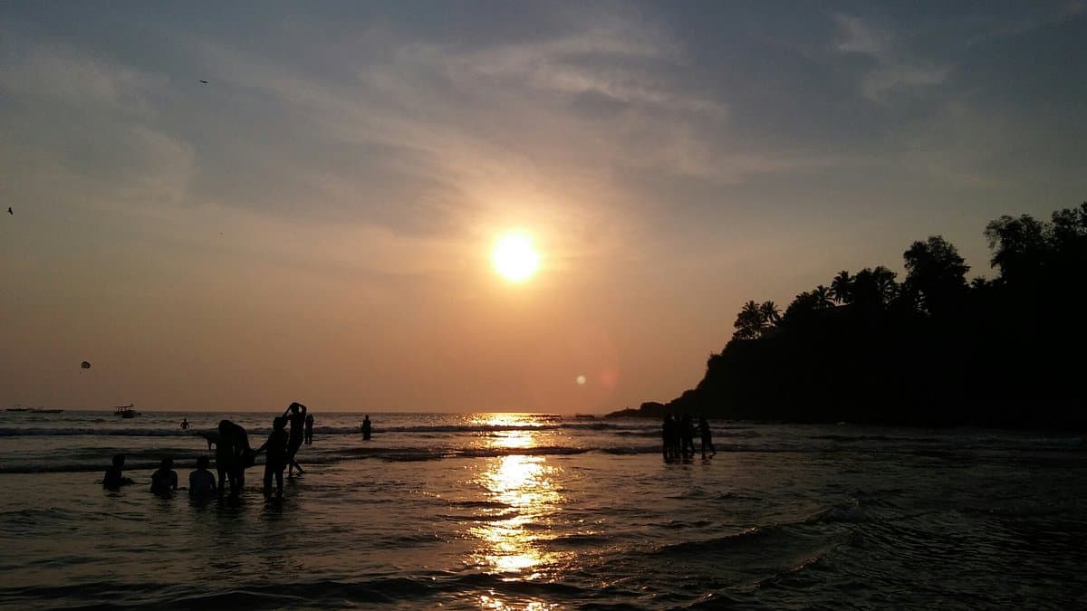 Sunset view of Baga Beach