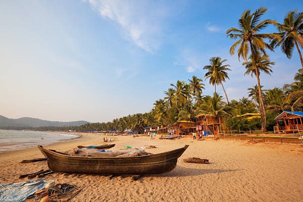 Shoreline of Baga Beach