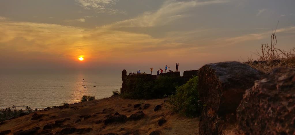 Sunset view from chapora fort