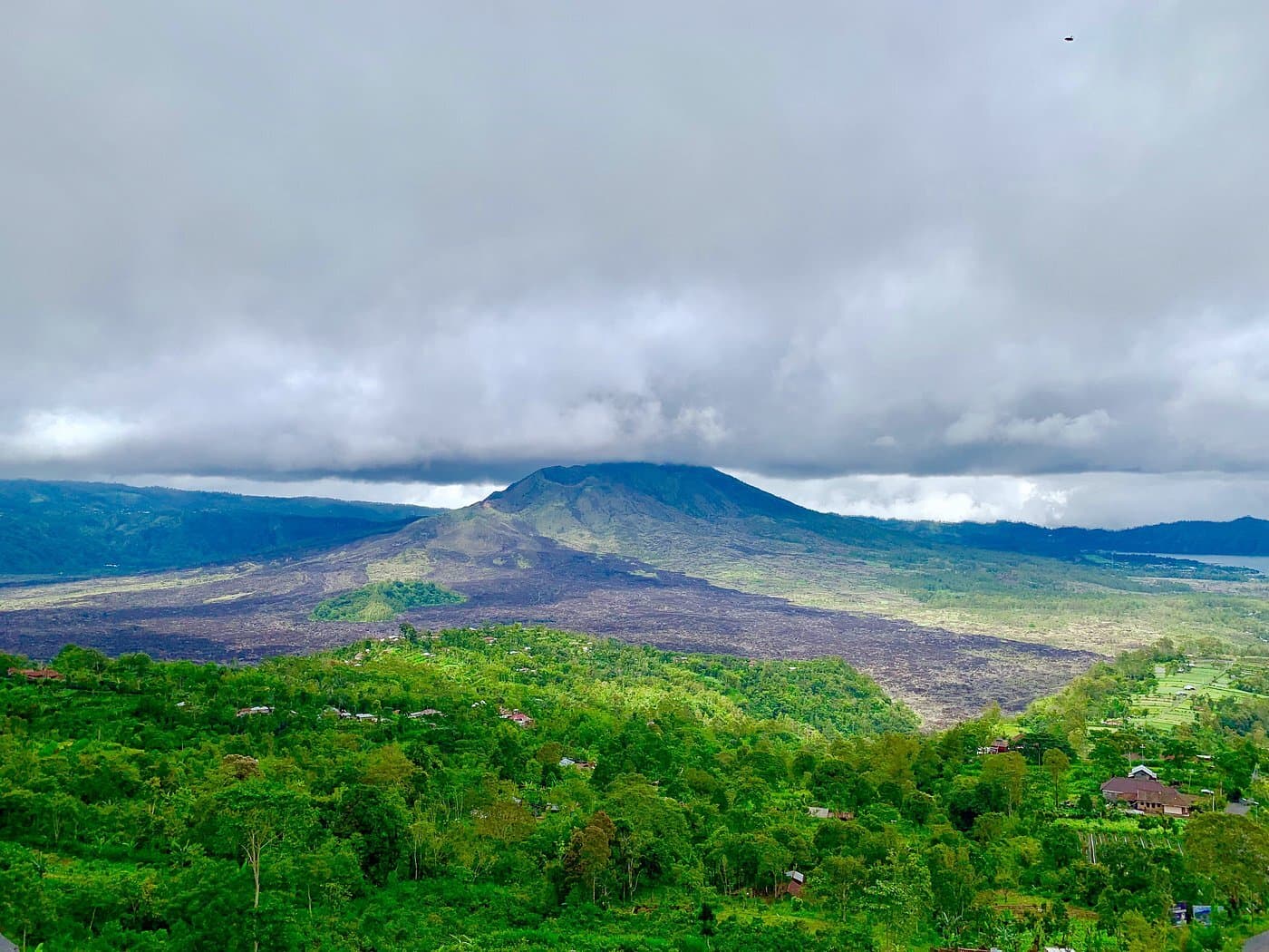 Mount Batur and surrounding landscapes