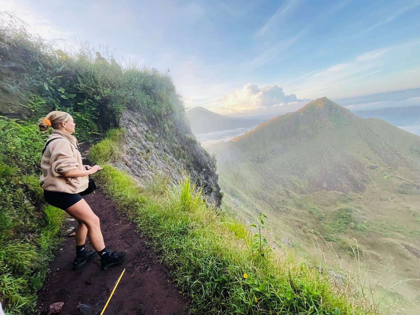 Scenic landscape from Mount Batur