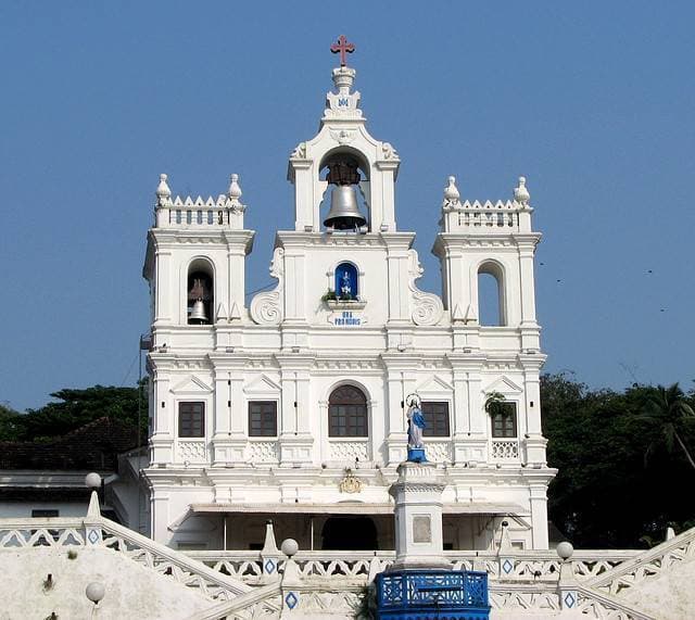 Front view of  Immaculate Conception Church