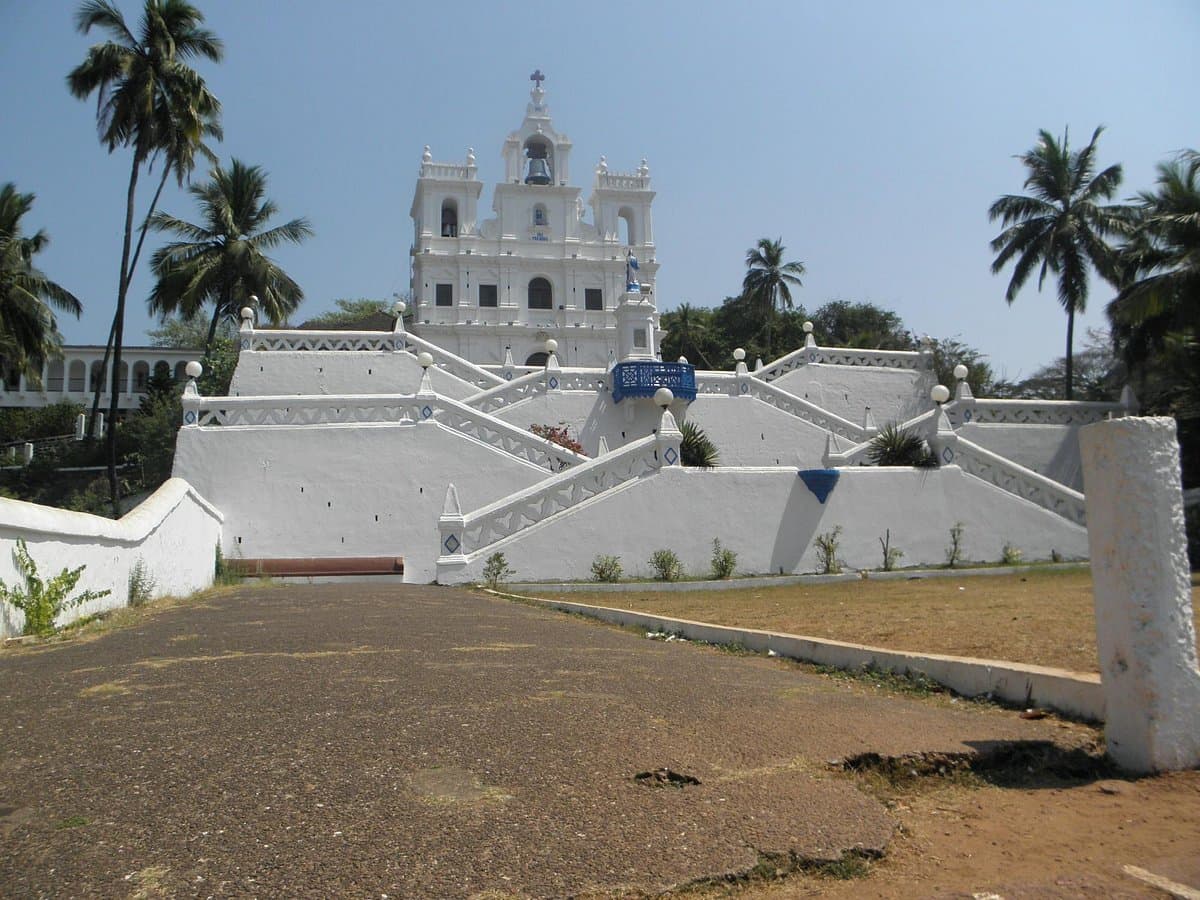 Distance view of  Immaculate Conception Church