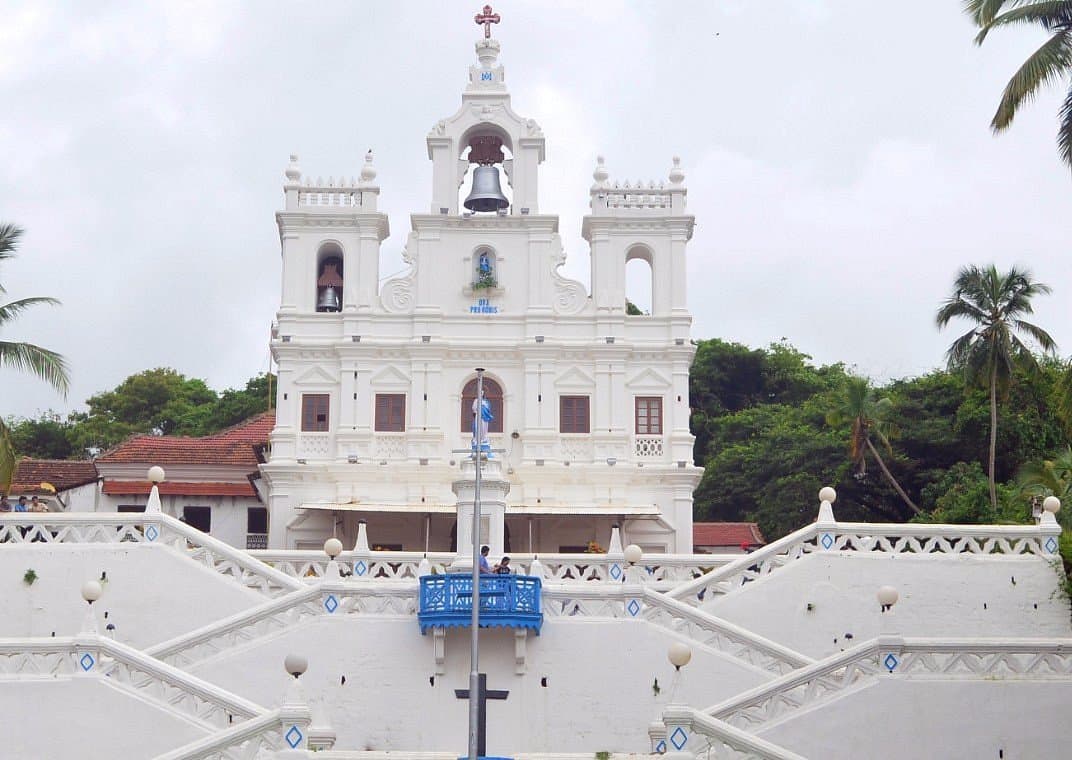 Mid-way view of  Immaculate Conception Church