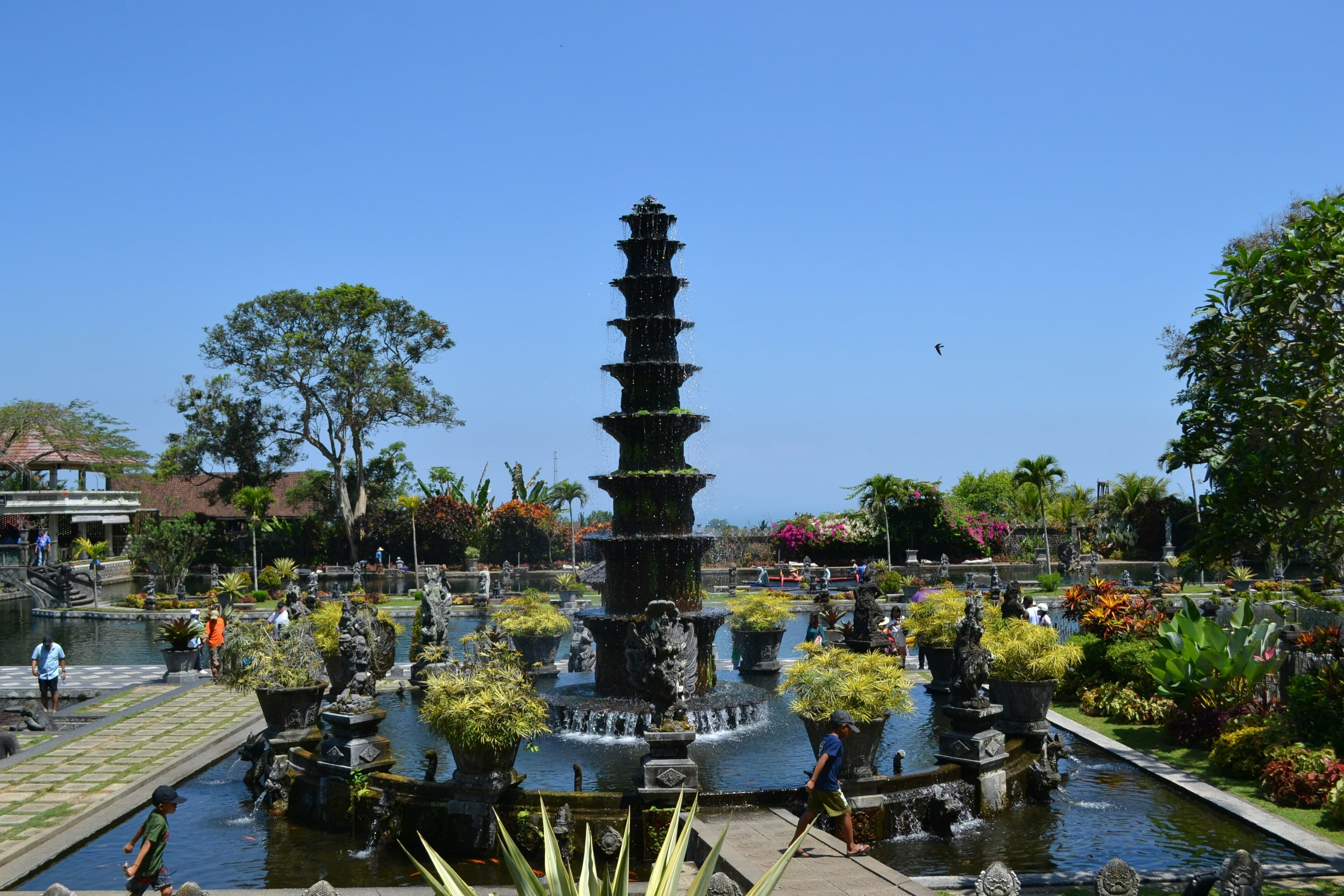 Balinese architecture at Tirta Gangga