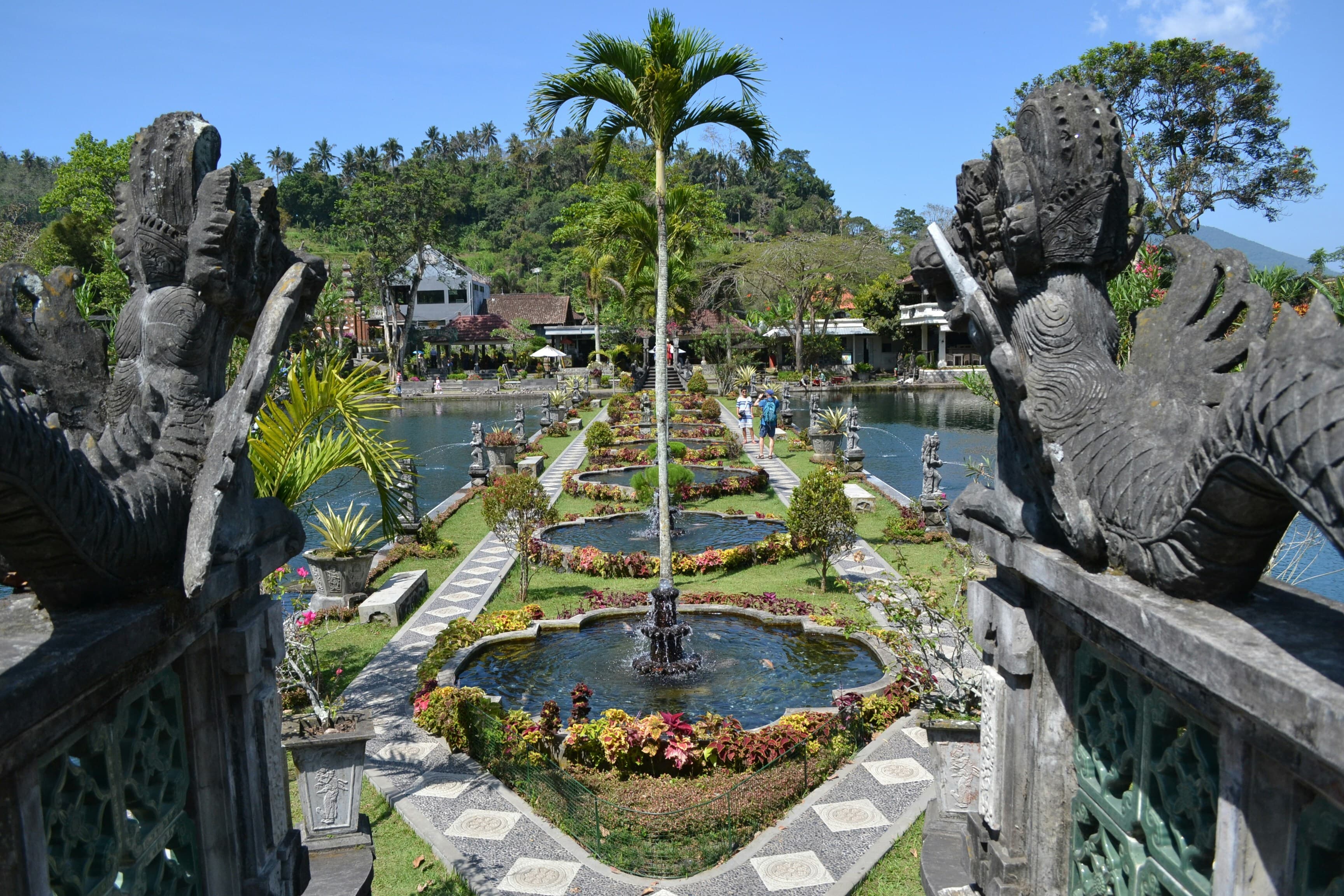 Tranquil ponds at Tirta Gangga