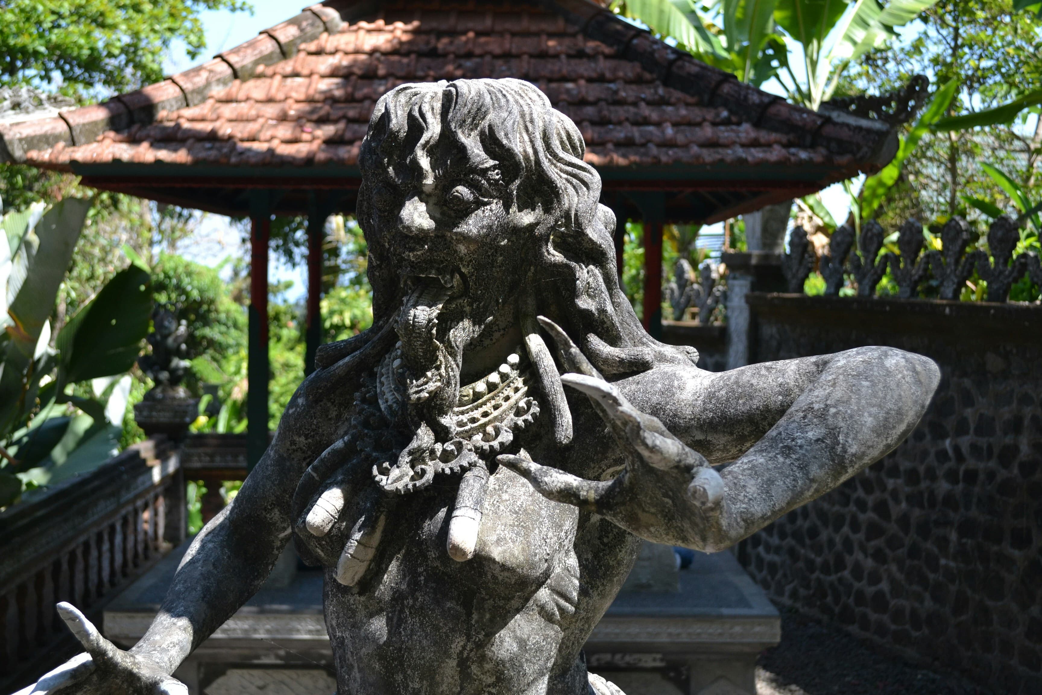 Historic structures in Tirta Gangga garden