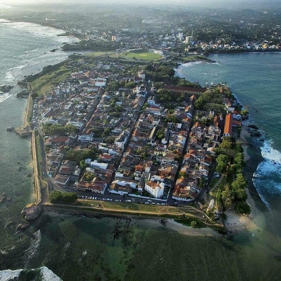 Galle Dutch Fort drone view