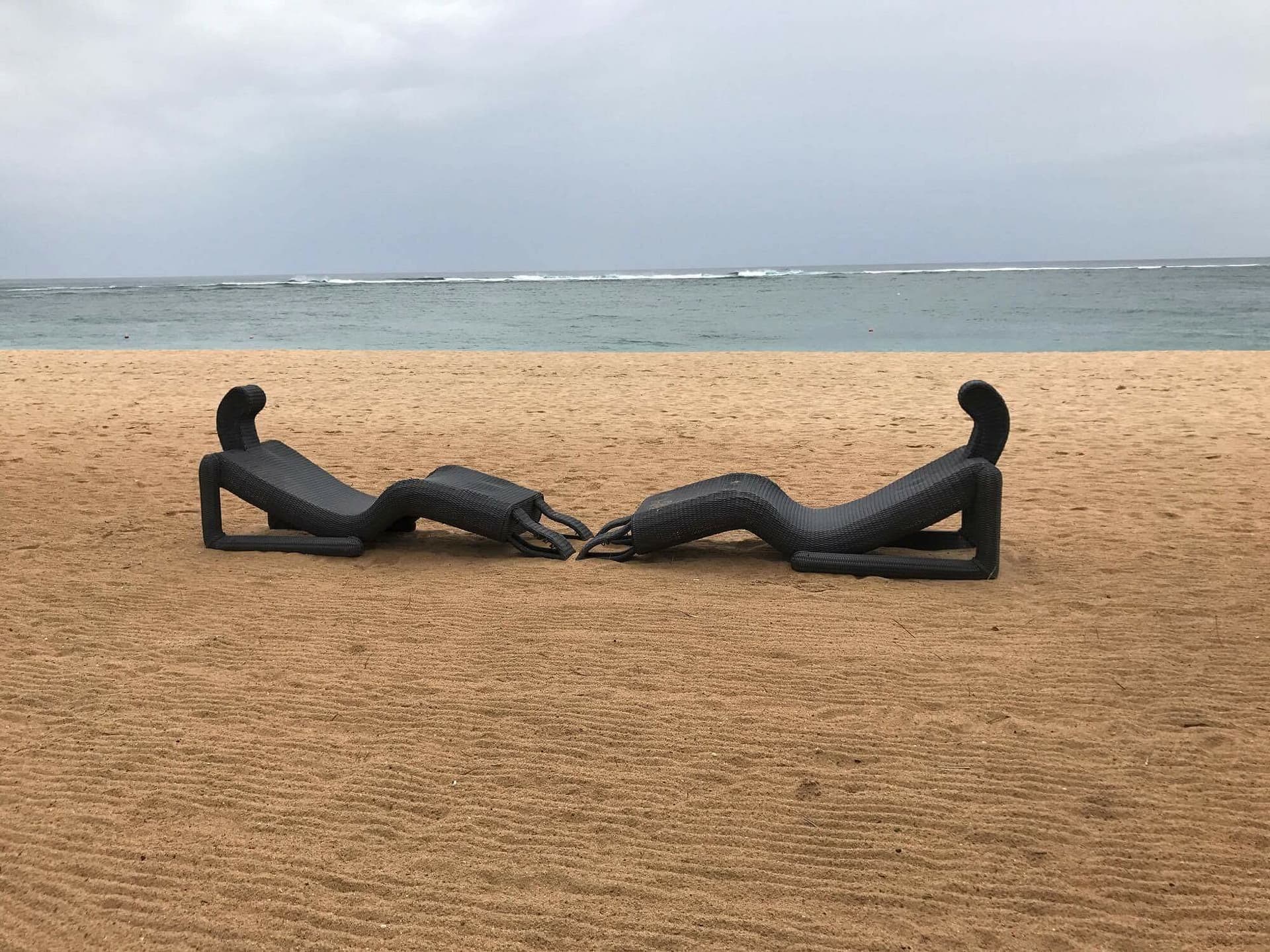 Artistic Loungers on the Nusa Dua Beach