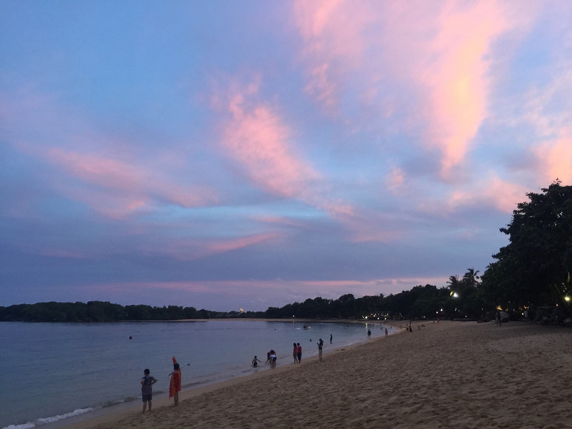 Sky during a sunset on the Nusa Dua Beach