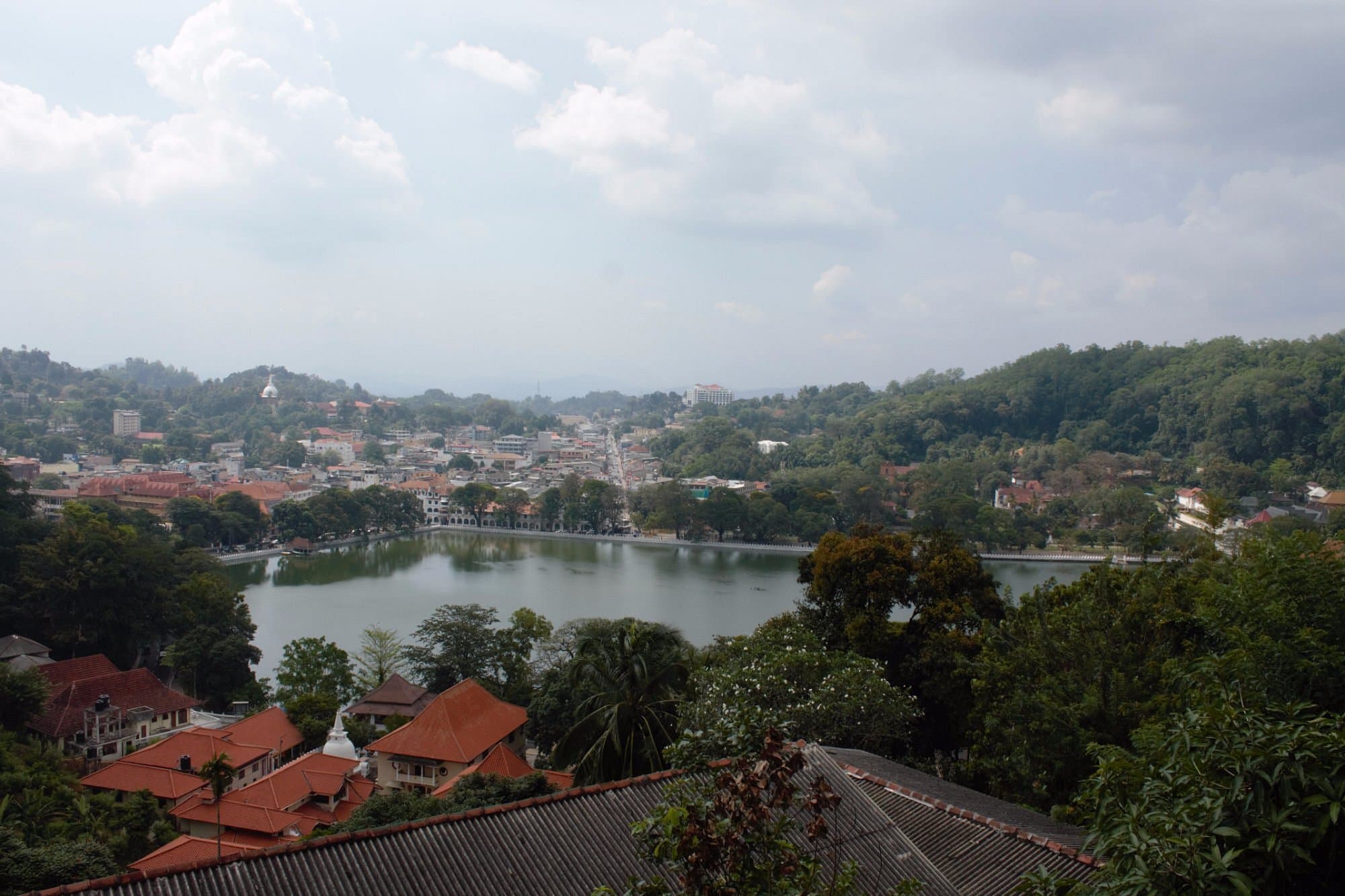 Kandy Lake ariel view