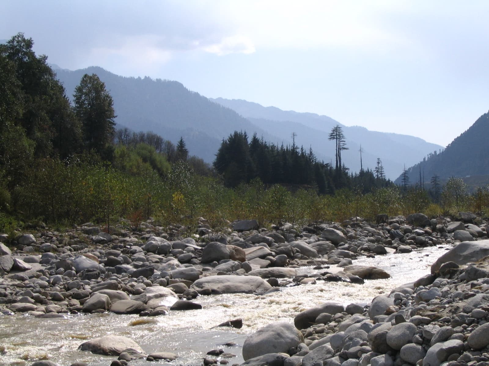 Panoramic view of the Beas River