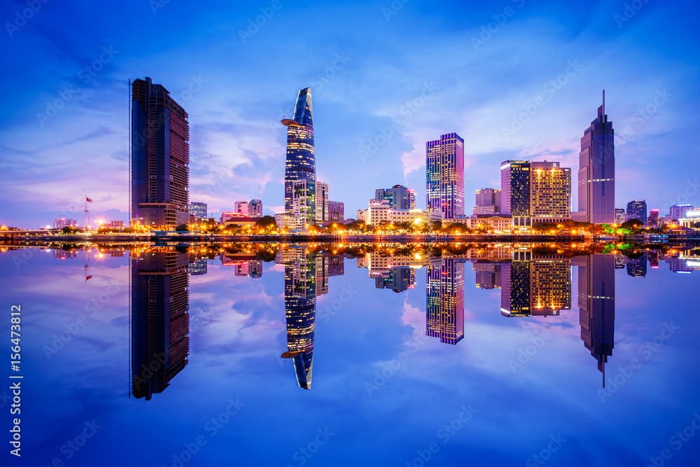 Ho Chi Minh City at night