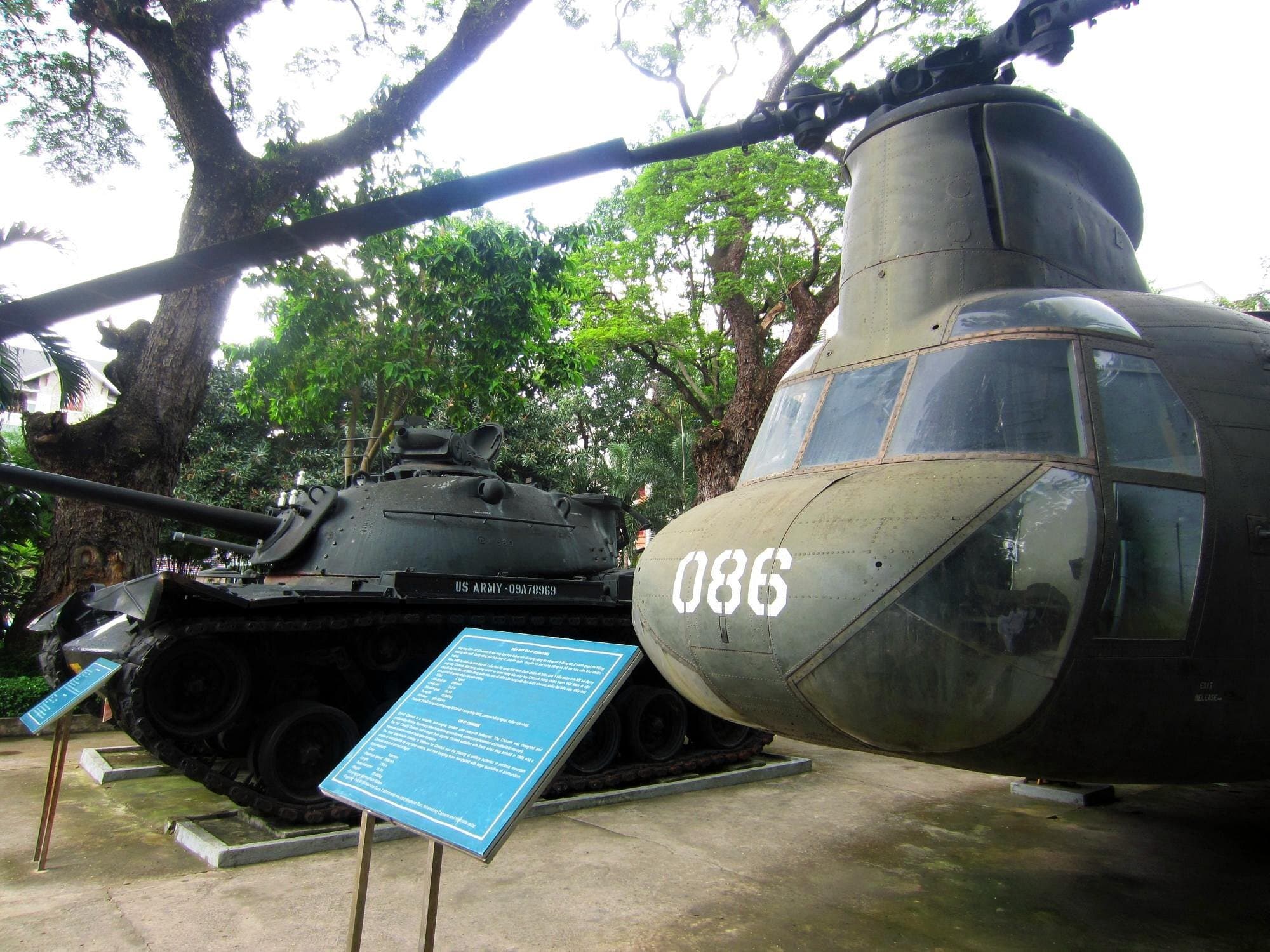 Helicopters at War Remnants Museum