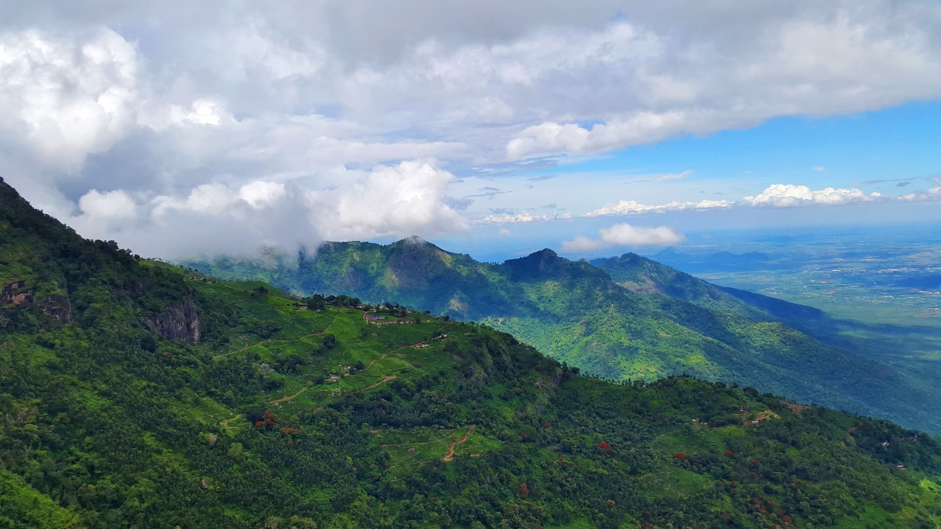 Aerial view of Coonoor