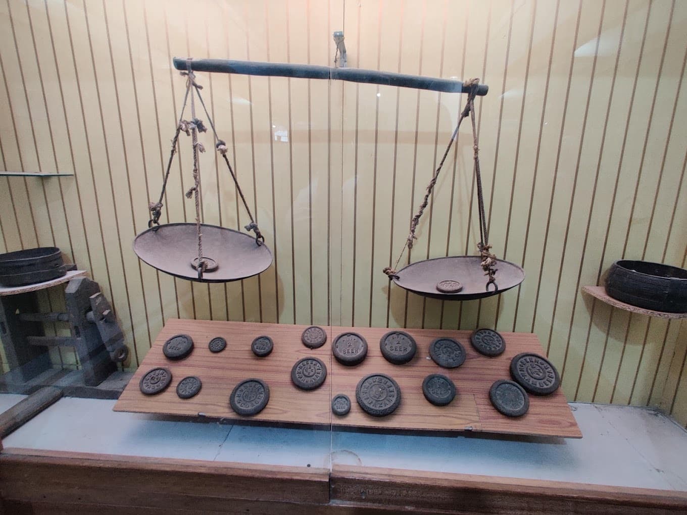 Traditional Himachali artifacts displayed in the museum