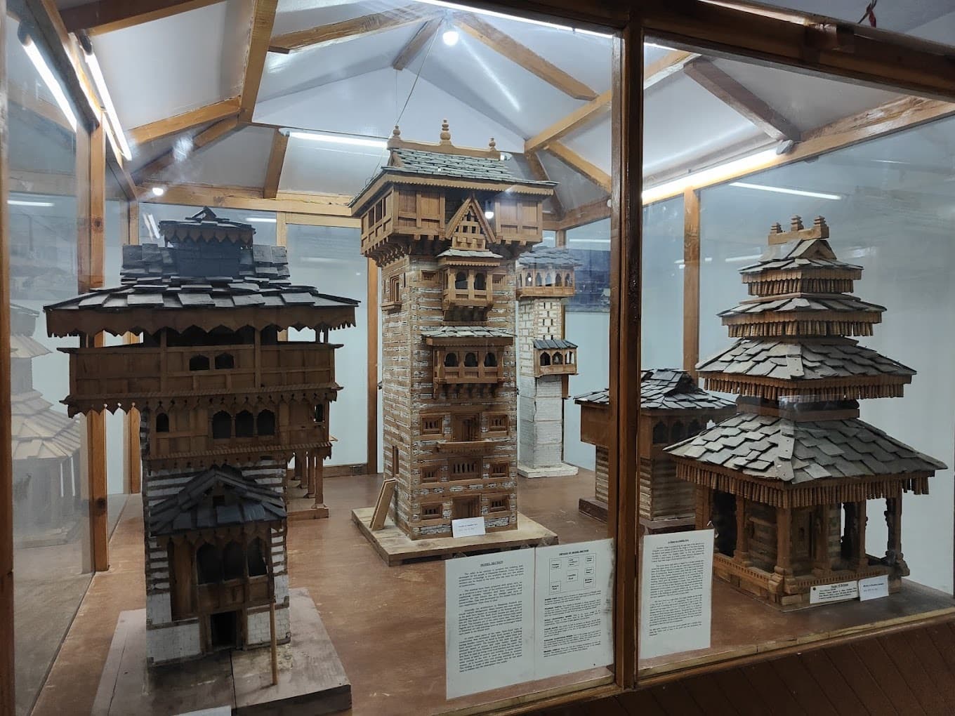 Interior view of the museum showcasing Himachali folk art