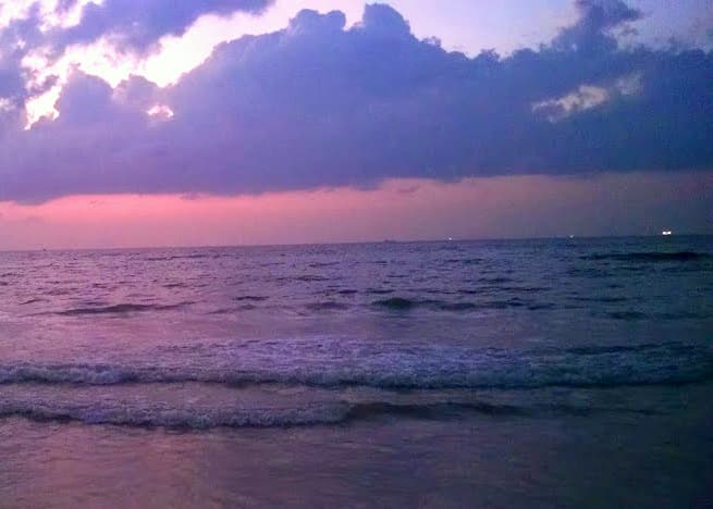 Evening view of Panambur Beach