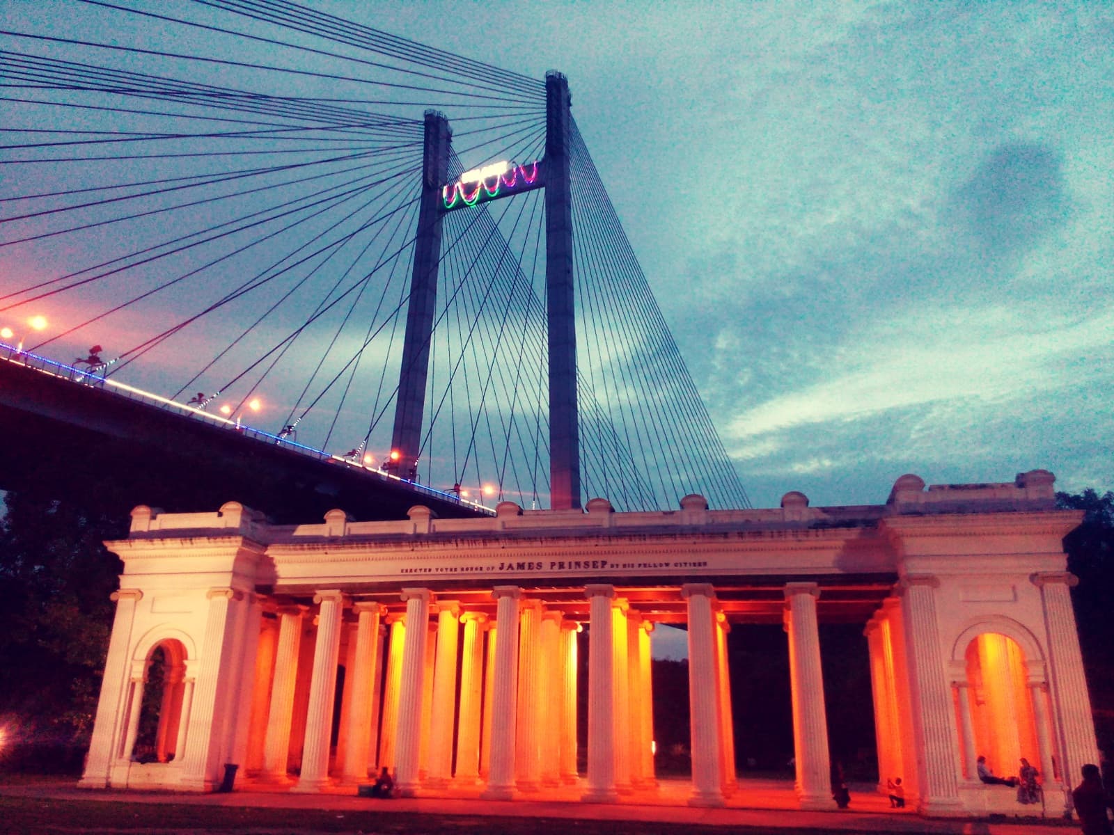View of Princep Ghat on the Hooghly River