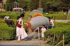 Kids engaging with Science City’s interactive displays.