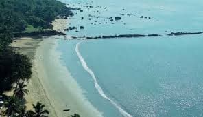 Drone view of Someshwara Beach