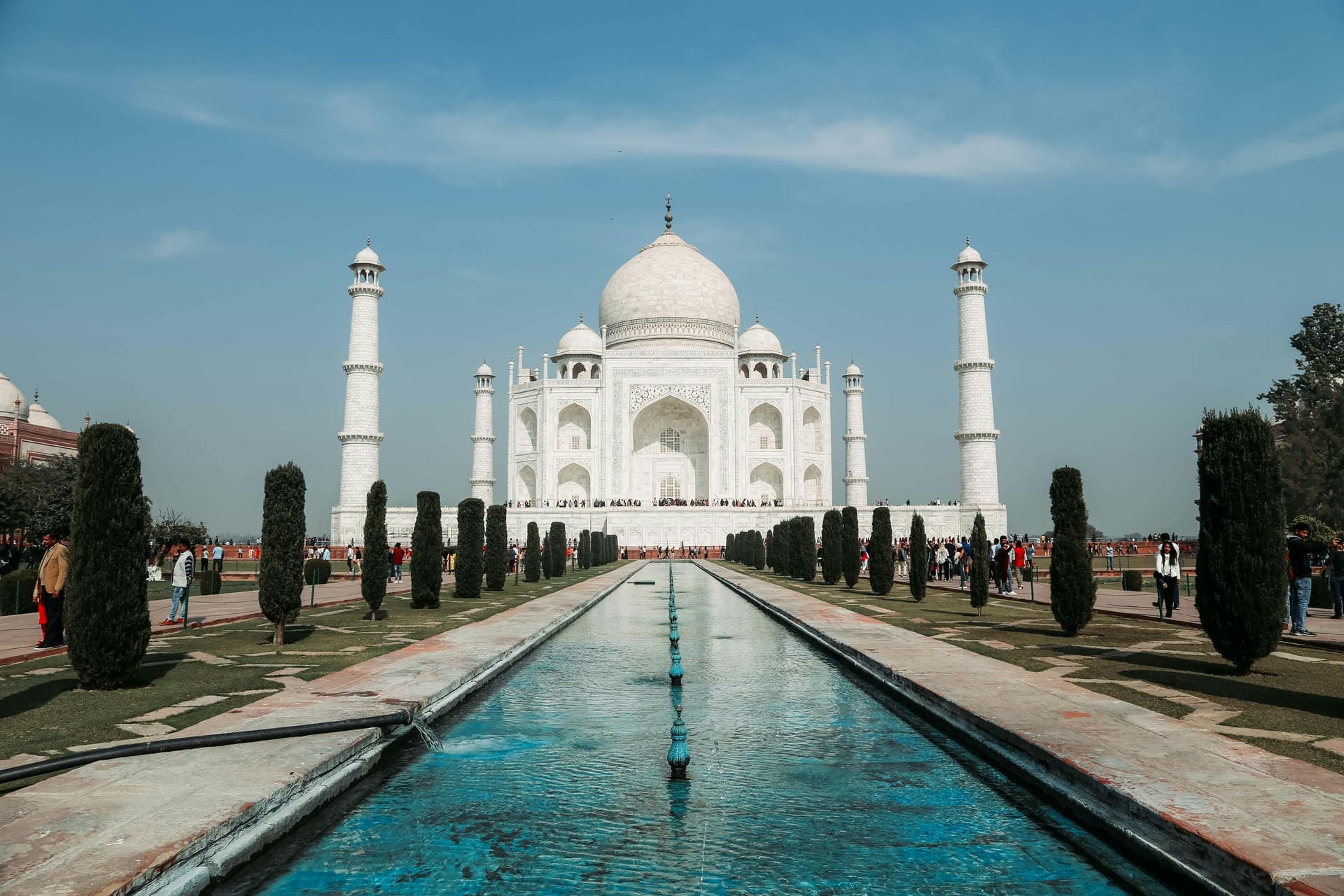 Close-up of the Taj Mahal’s ornate entrance