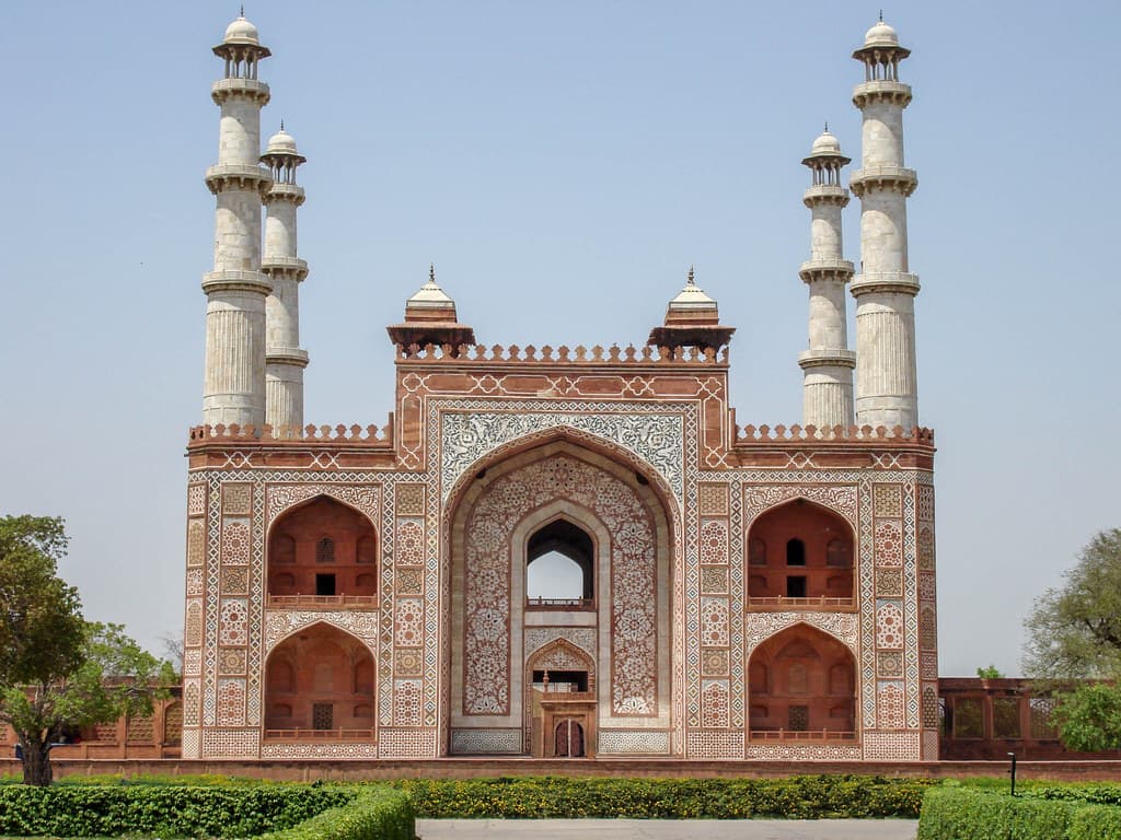 Front view of Akbar's Tomb