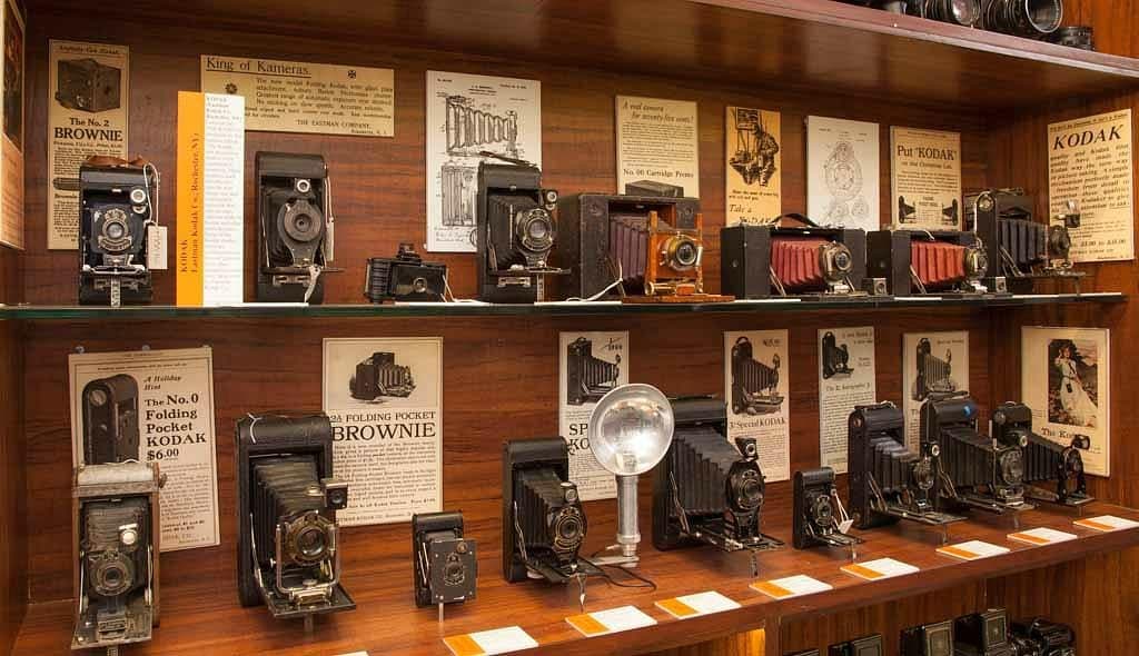 Old Photography cameras at Museo Camera Centre