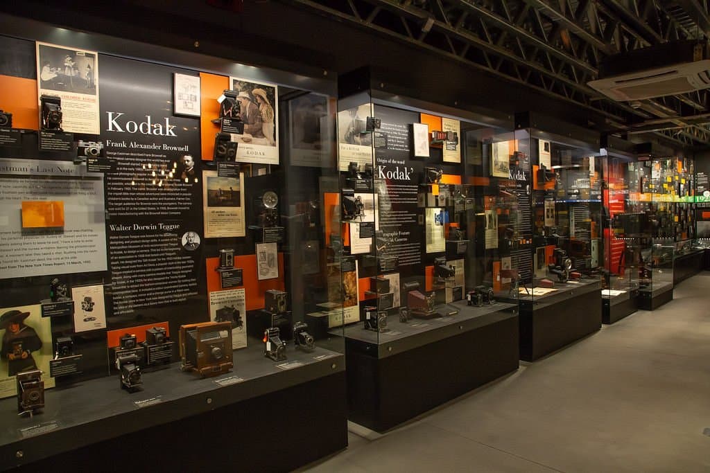 Kodak Cameras section at Museo Camera Centre