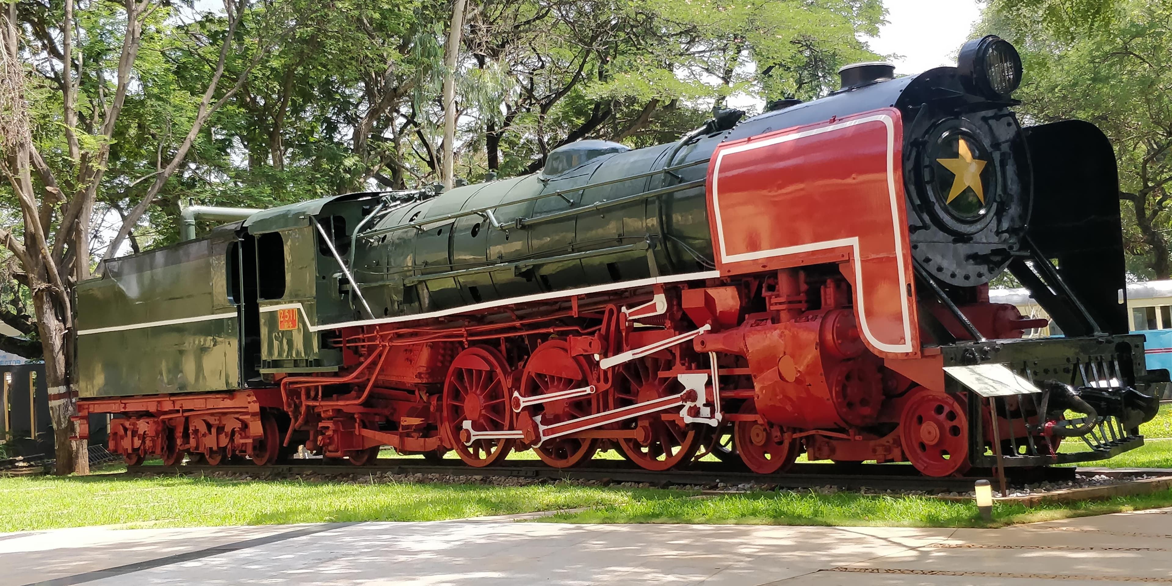 Train station memorabilia at the museum