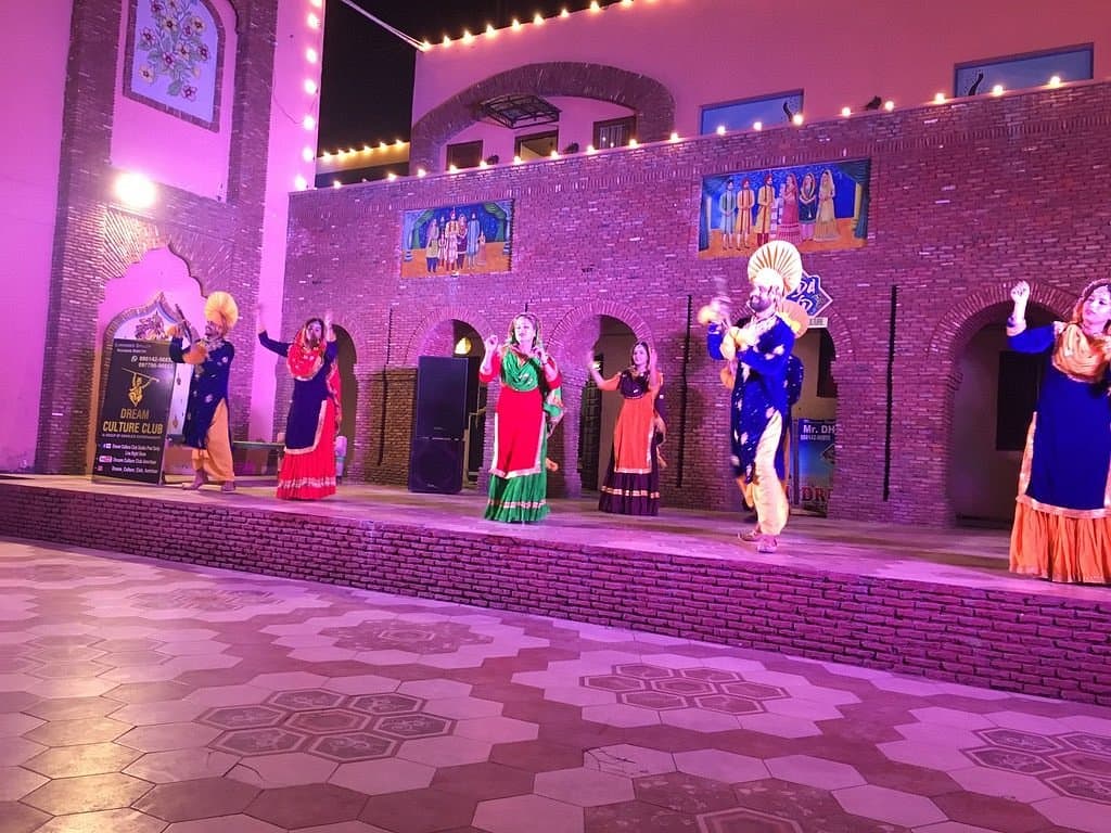 Dance performance at Sadda Pind 