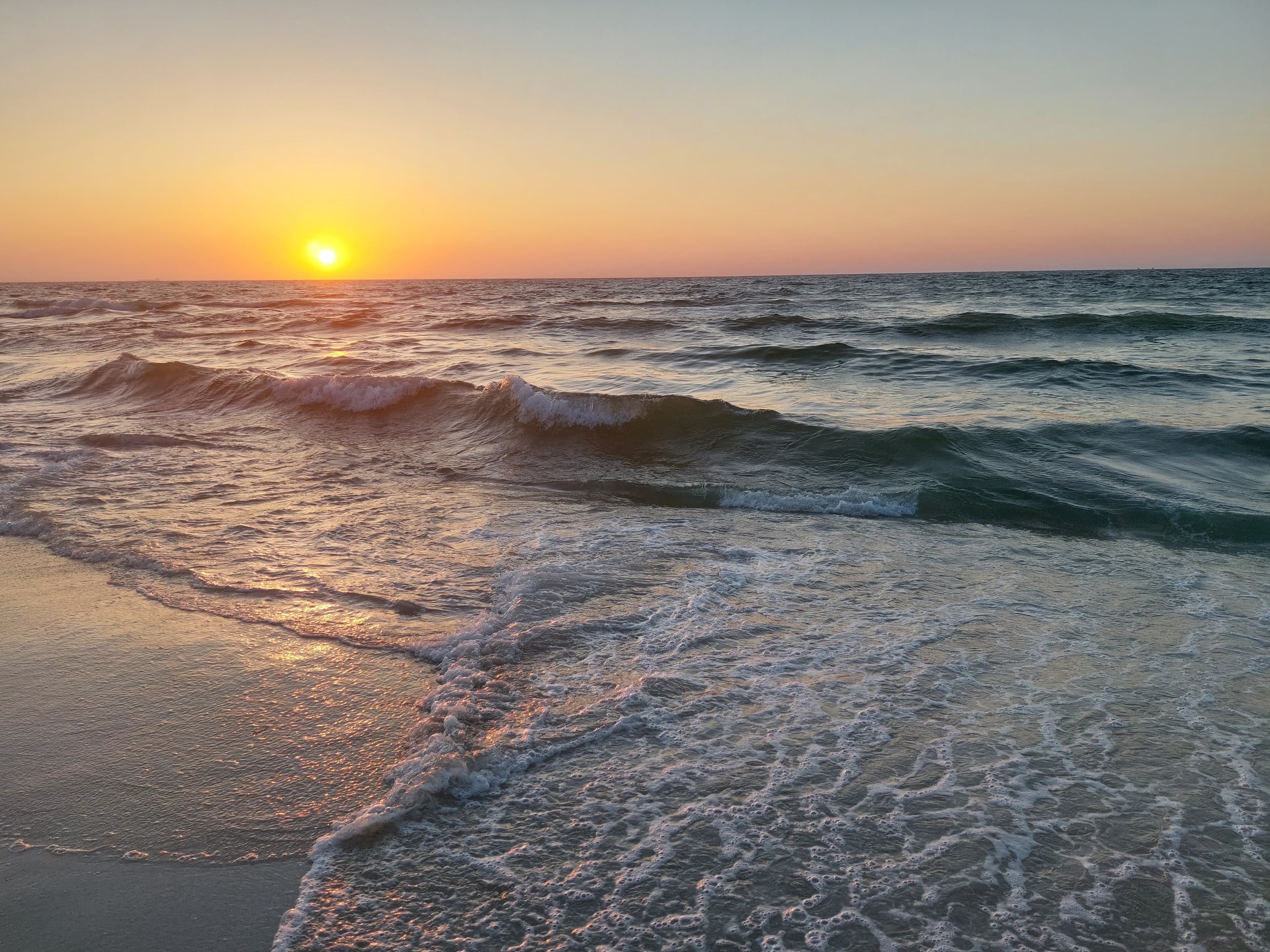 Sunset view of Paradise Beach