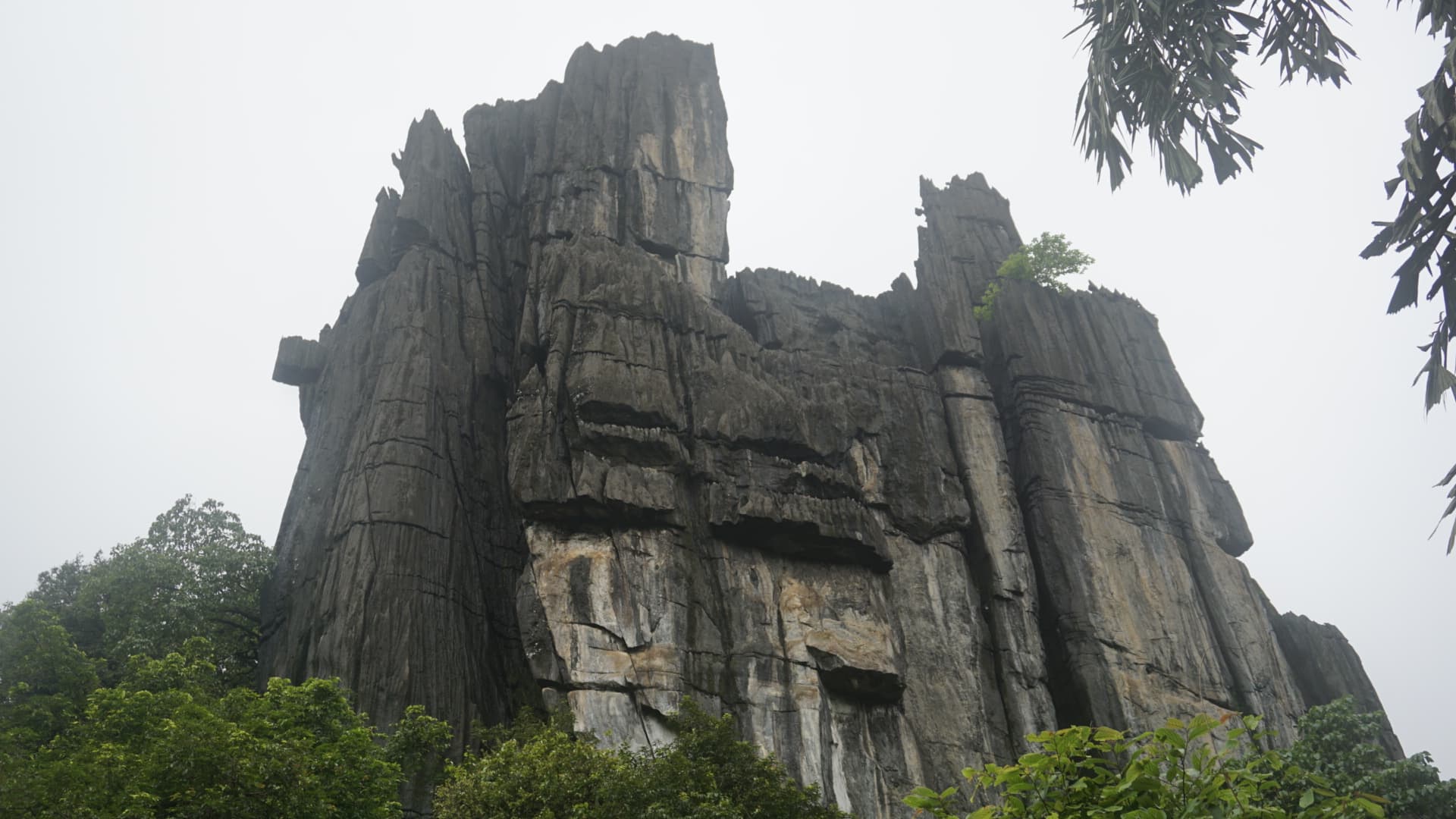 Closer view of Yana Caves