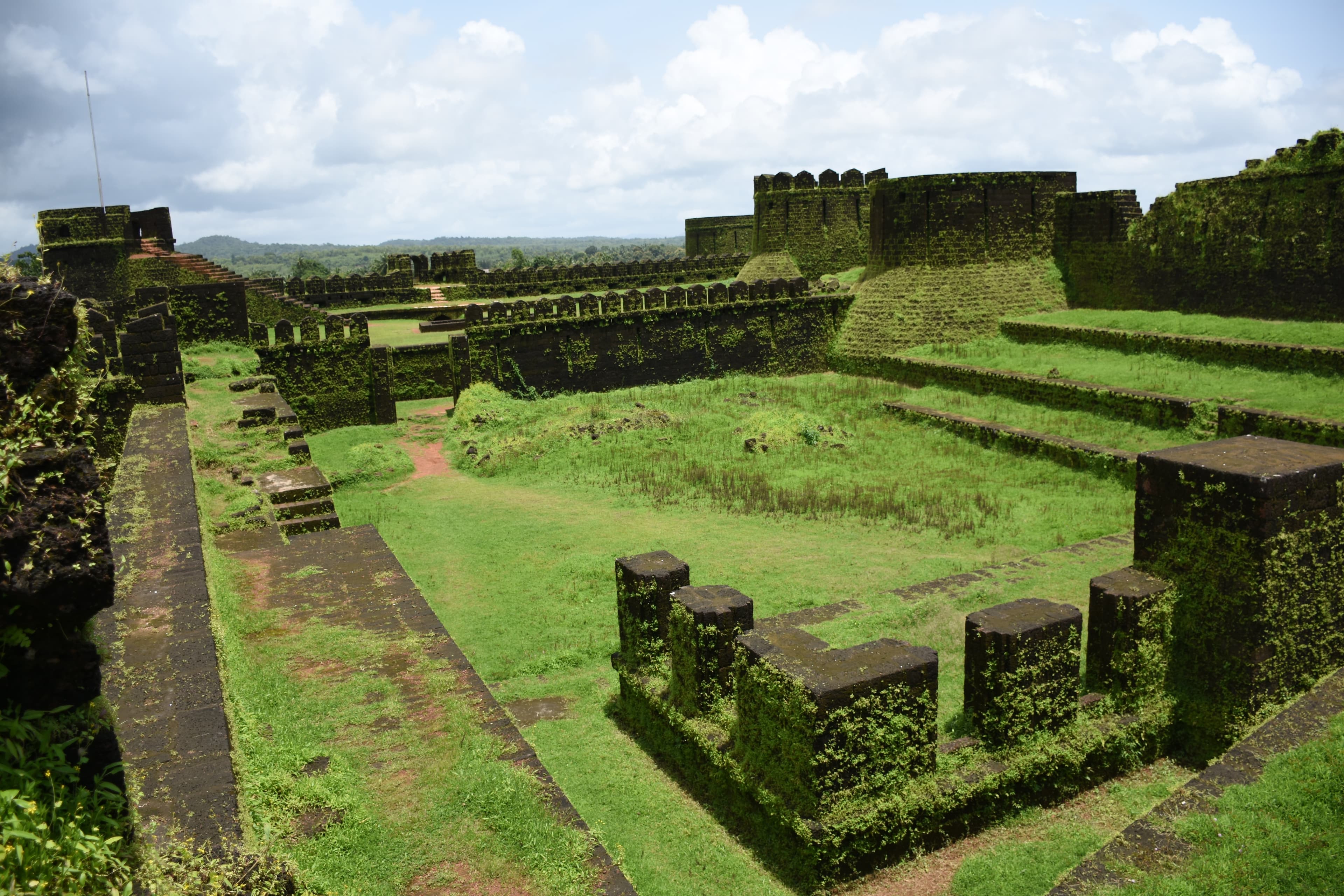 Monsoonal view of Mirjan Fort