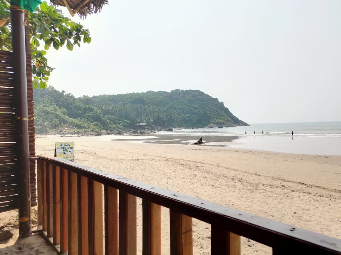 View of Nirvana Beach from Hut-stay