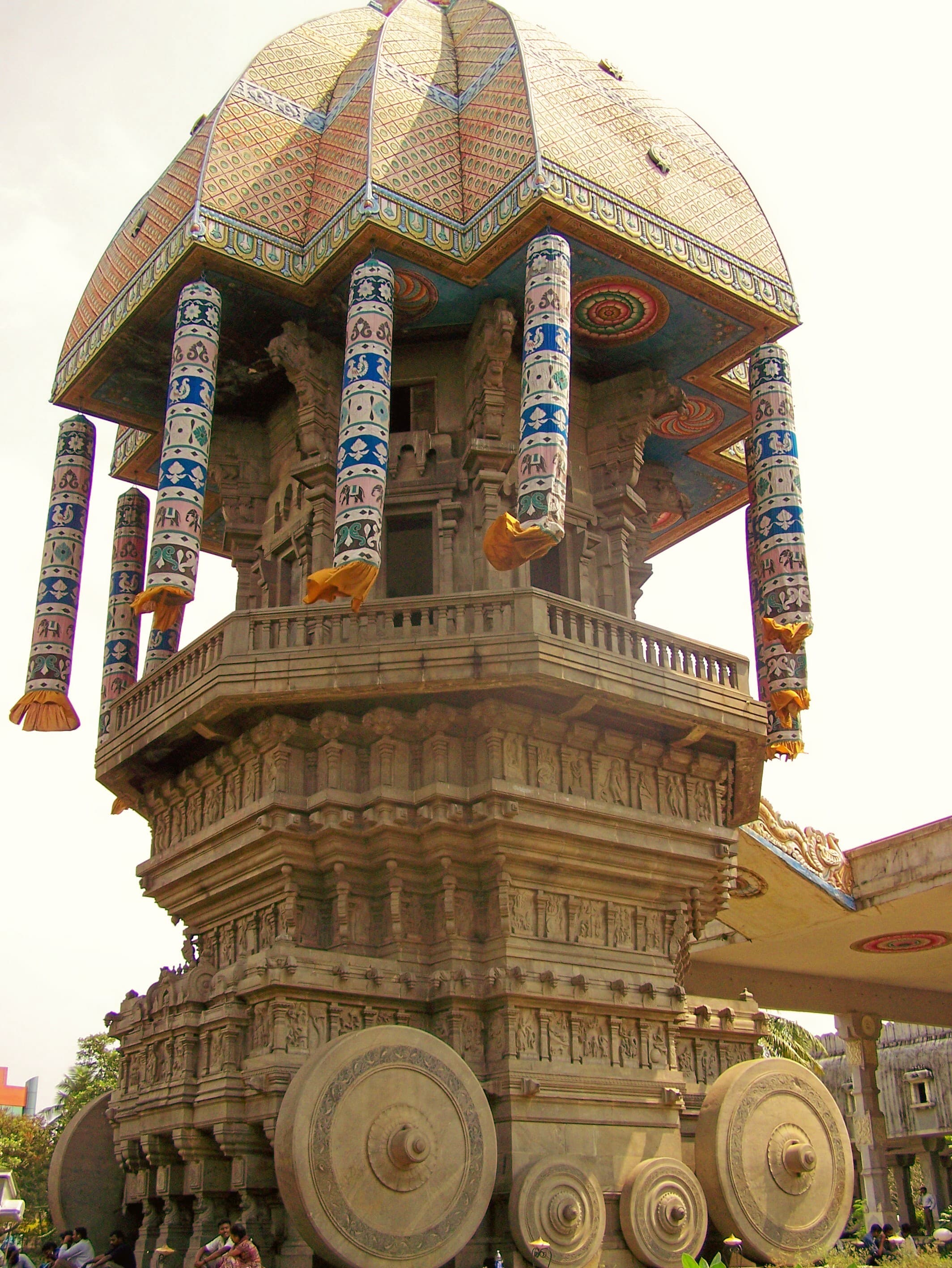 Closer look of Valluvar Kottam Chariot