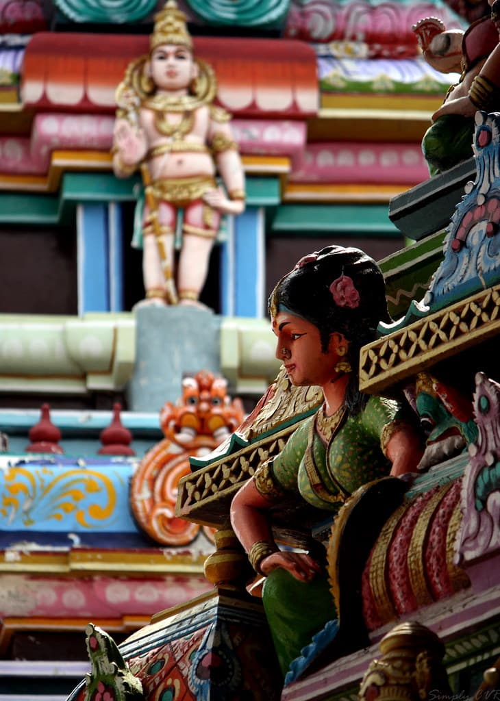 Intensive Architectural work on Vadapalani Murugan Temple