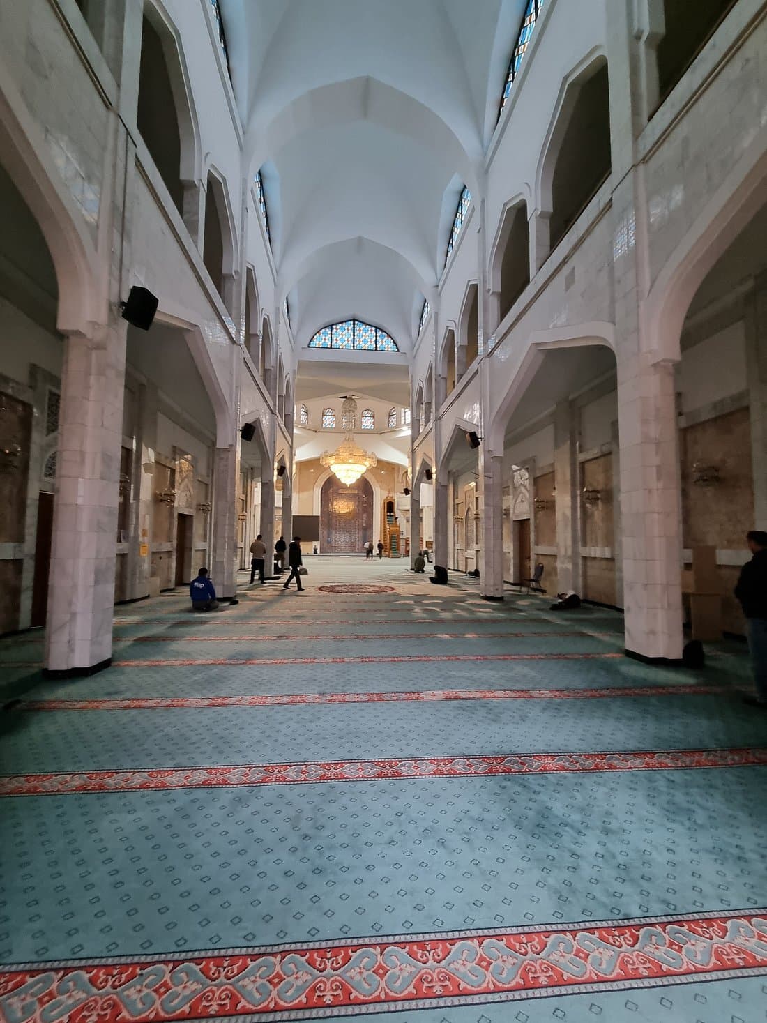 Inside the Almaty Central Mosque