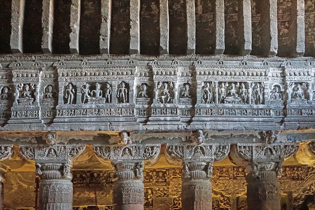 Wall architectures in Ajanta Caves