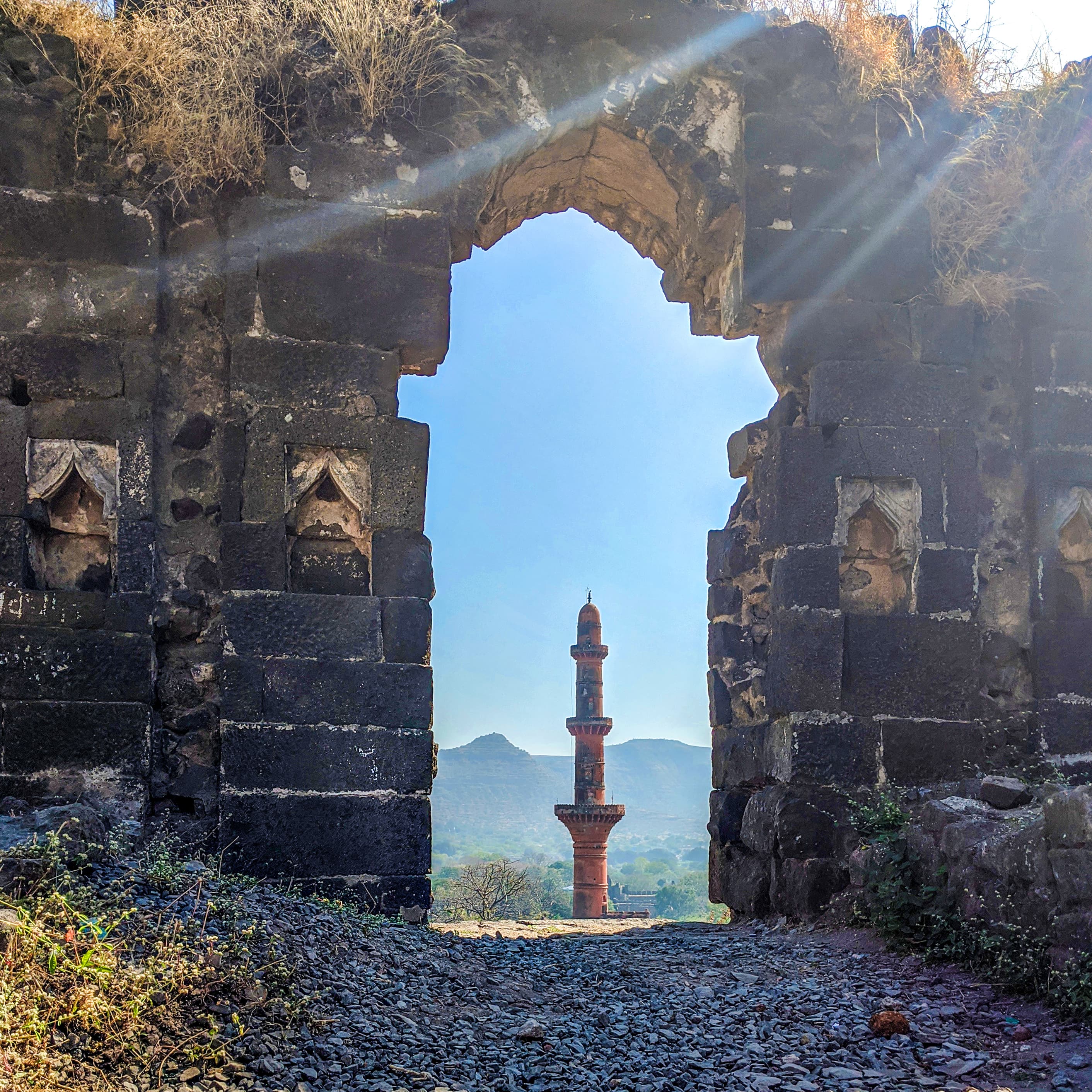 View from inside the Daulatabad fort