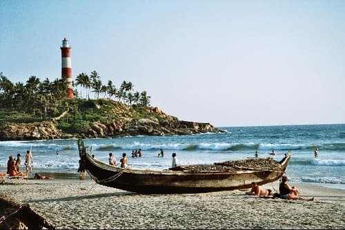 View of Lighthouse Beach in Kovalam