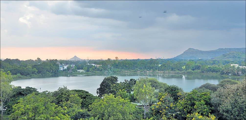 View of Salim Ali Lake